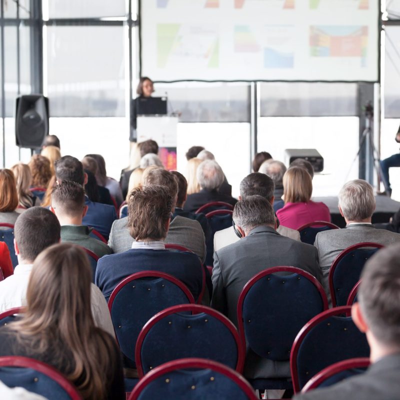 Participants at the professional or business conference